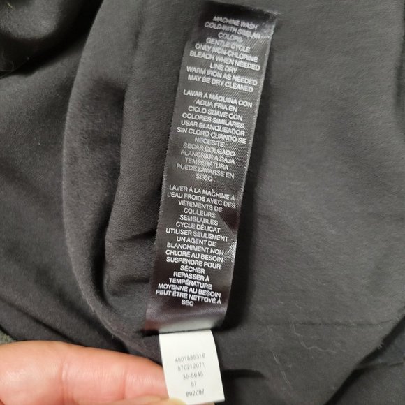 WHBM Black Floral Bell Sleeved Dress Size 2 - Picture 10 of 10